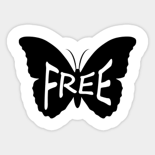 Free Butterfly Artistic Design Sticker